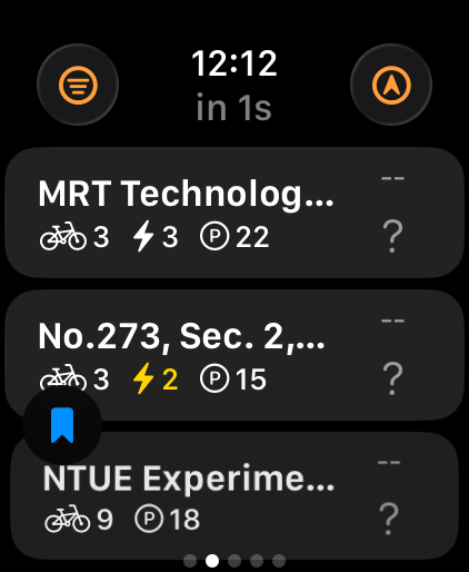 YouBike Watch station list